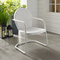 Havenside Home Howard Bay Metal Chair In White Finish
