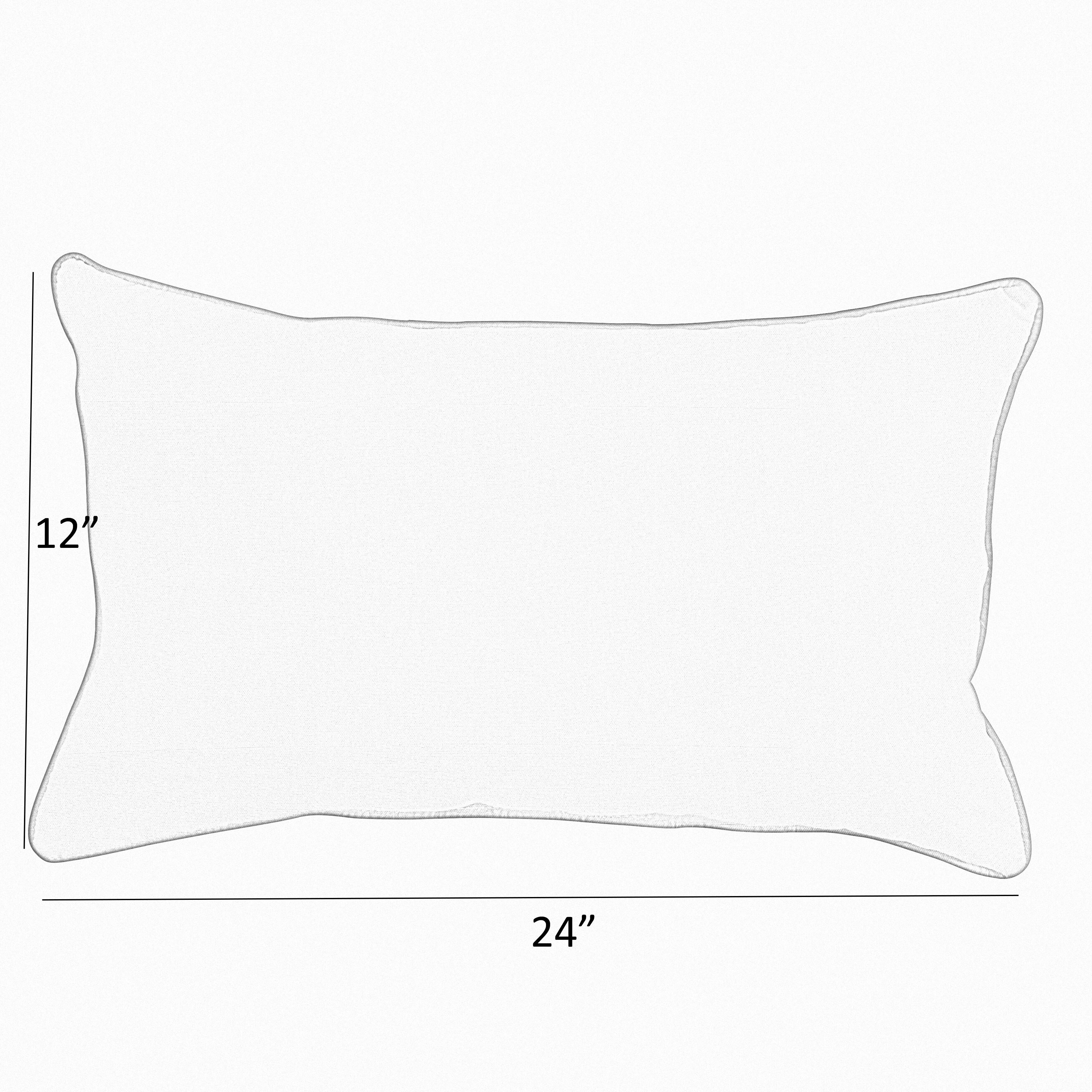 Havenside Home Indigo Blue Knife Edge Lumbar Pillows Set Of 2