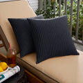 Havenside Home Indigo Blue Knife Edge Square Pillows Set Of 2