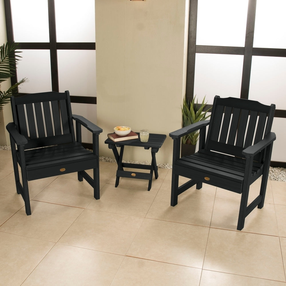 Havenside Home Mandalay Garden Chairs And Folding Side Table 3 Piece Set