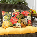 Havenside Home San Elijo 2 Piece Floral Outdoor Accent Pillow Set