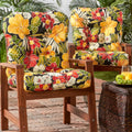 Havenside Home San Elijo 2 Piece Outdoor Seat Back Chair Cushion Set
