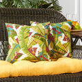 Havenside Home San Elijo 2 Piece Palm Leaves Outdoor Accent Pillow Set 17 X 17