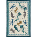 Havenside Home Stonely Sealife Handmade Rug