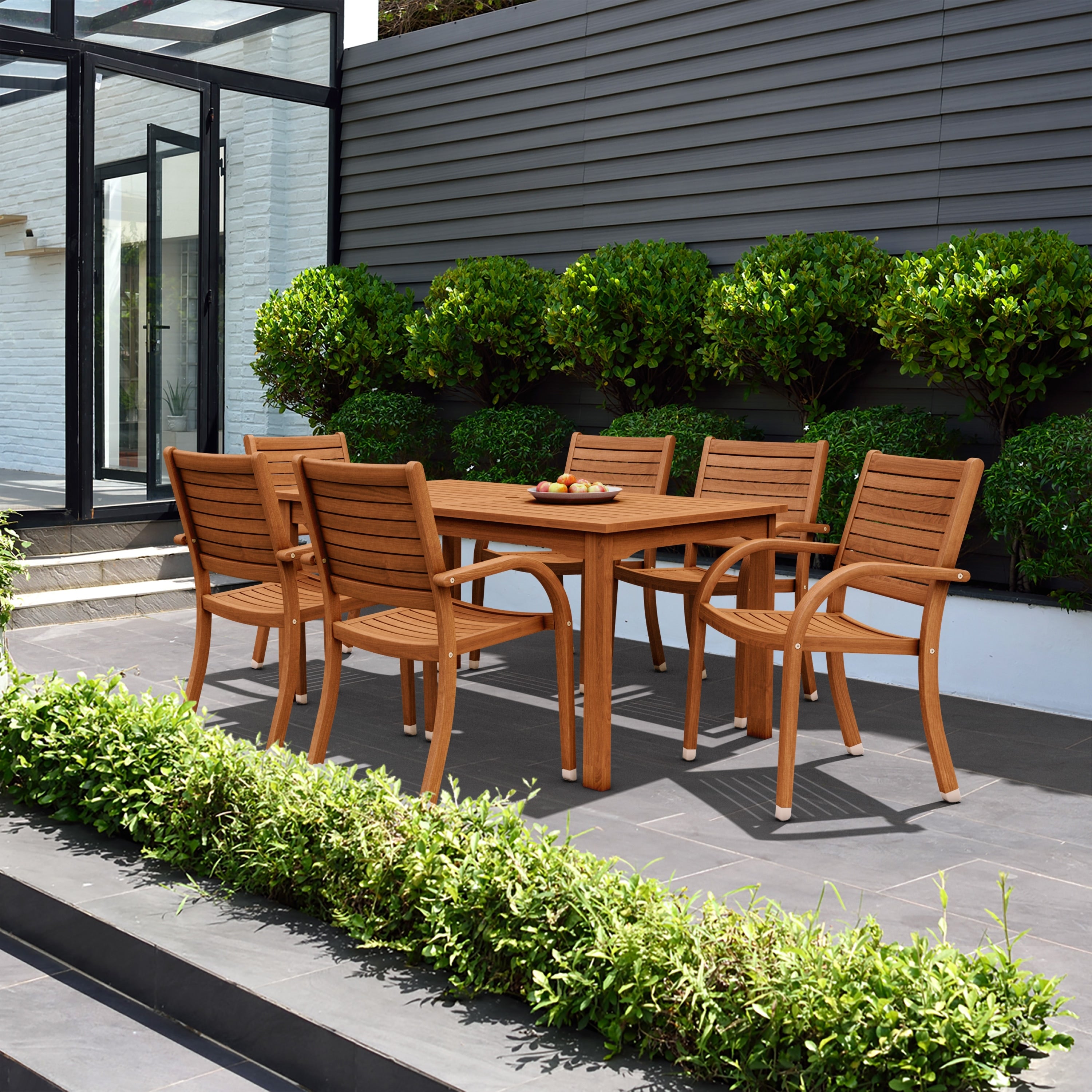 Havenside Home Tottenville 5 Piece Rectangular Dining Set