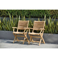 Havenside Home Tottenville Teak Armchairs Set Of 2