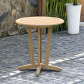 Havenside Home Tottenville Teak Round Bistro Table
