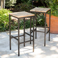 Havenside Home Venmore Natural Indoor Outdoor Barstools Set Of 2