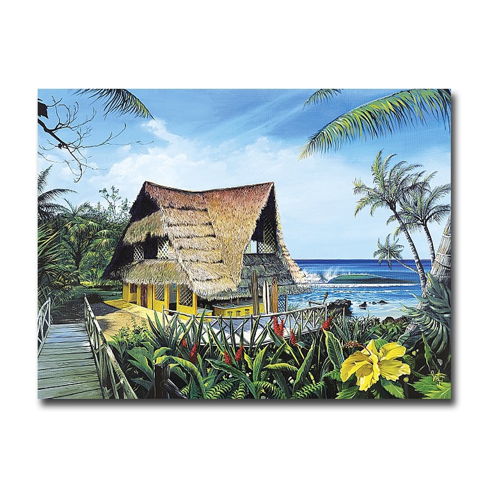 Hawaiian Hideaway By Scott Westmoreland Gallery Wrapped Canvas Giclee Art 24 In X 32 In