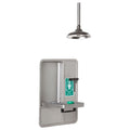 Haws 8356Wcc Axion Recessed Cabinet Eye And Face Wash With Pull Down Lever For C Stainless Steel
