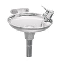 Haws 1152 Single Bubbler Wall Mounted Drinking Fountain With Round Stainless Steel Bowl Stainless Steel