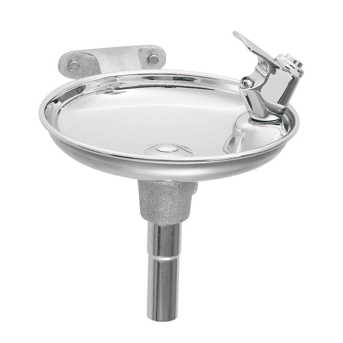 Haws 1152 Single Bubbler Wall Mounted Drinking Fountain With Round Stainless Steel Bowl Stainless Steel