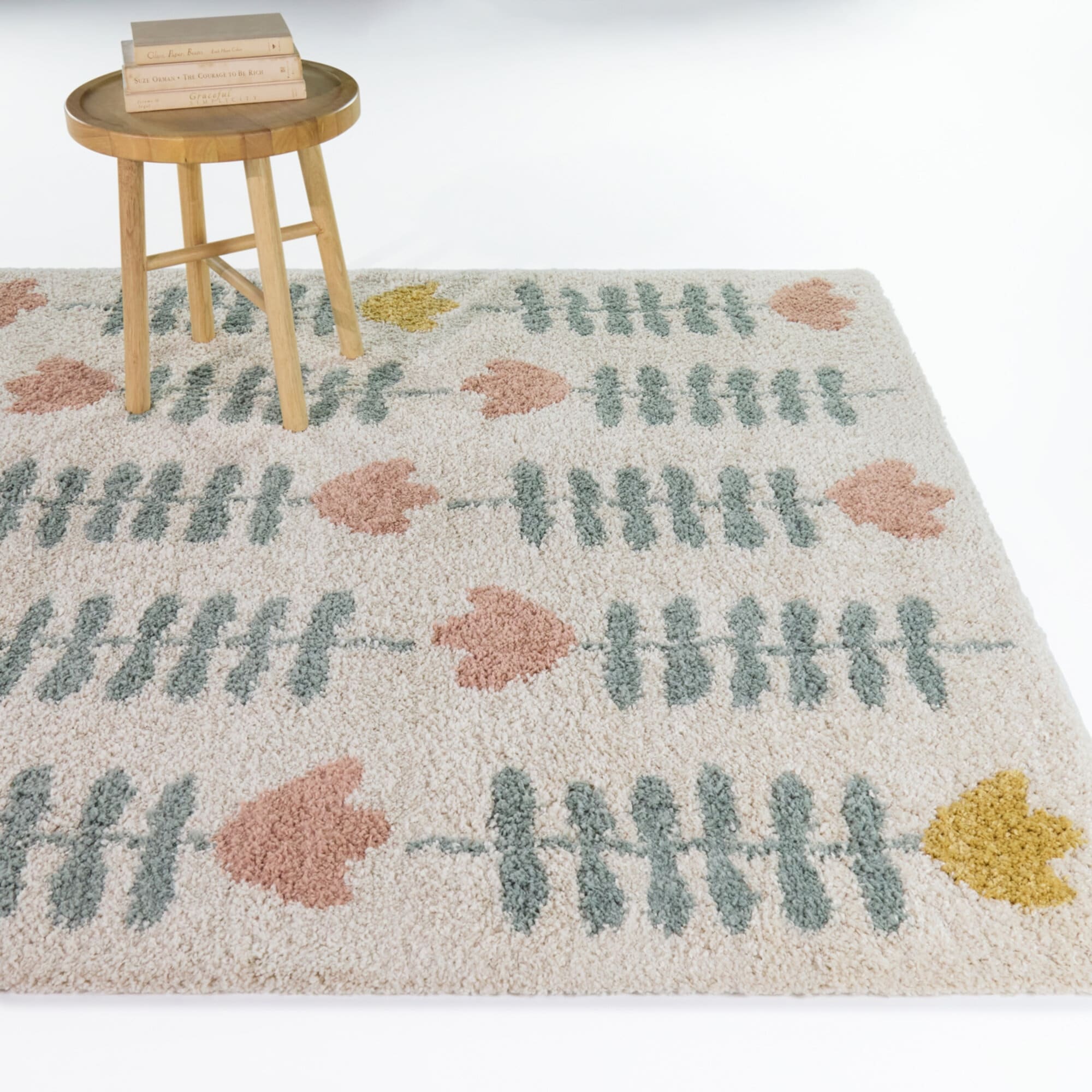 Hawthorne Kids Floral Stripes Area Rug