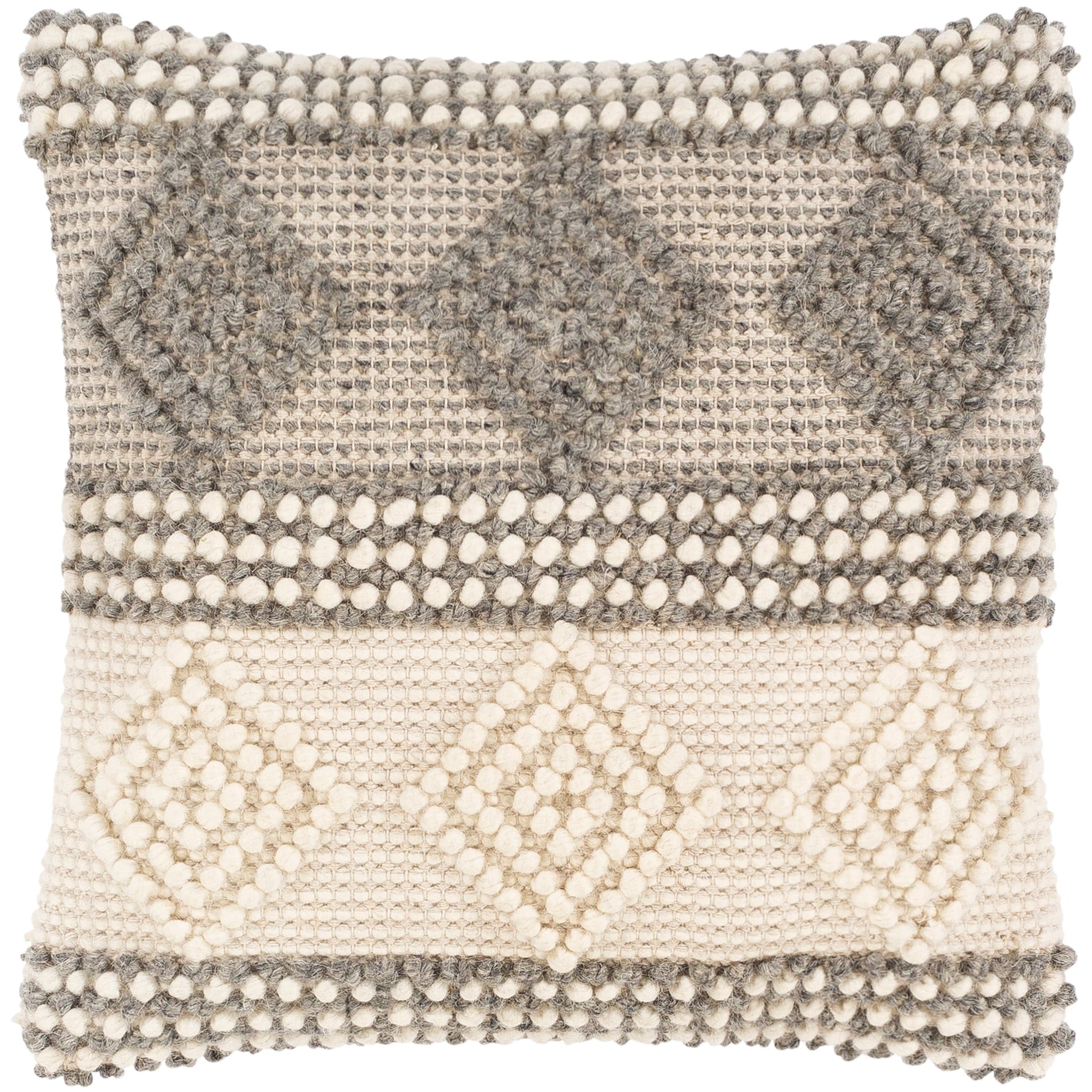 Haya Textured Handwoven Bohemian Throw Pillow