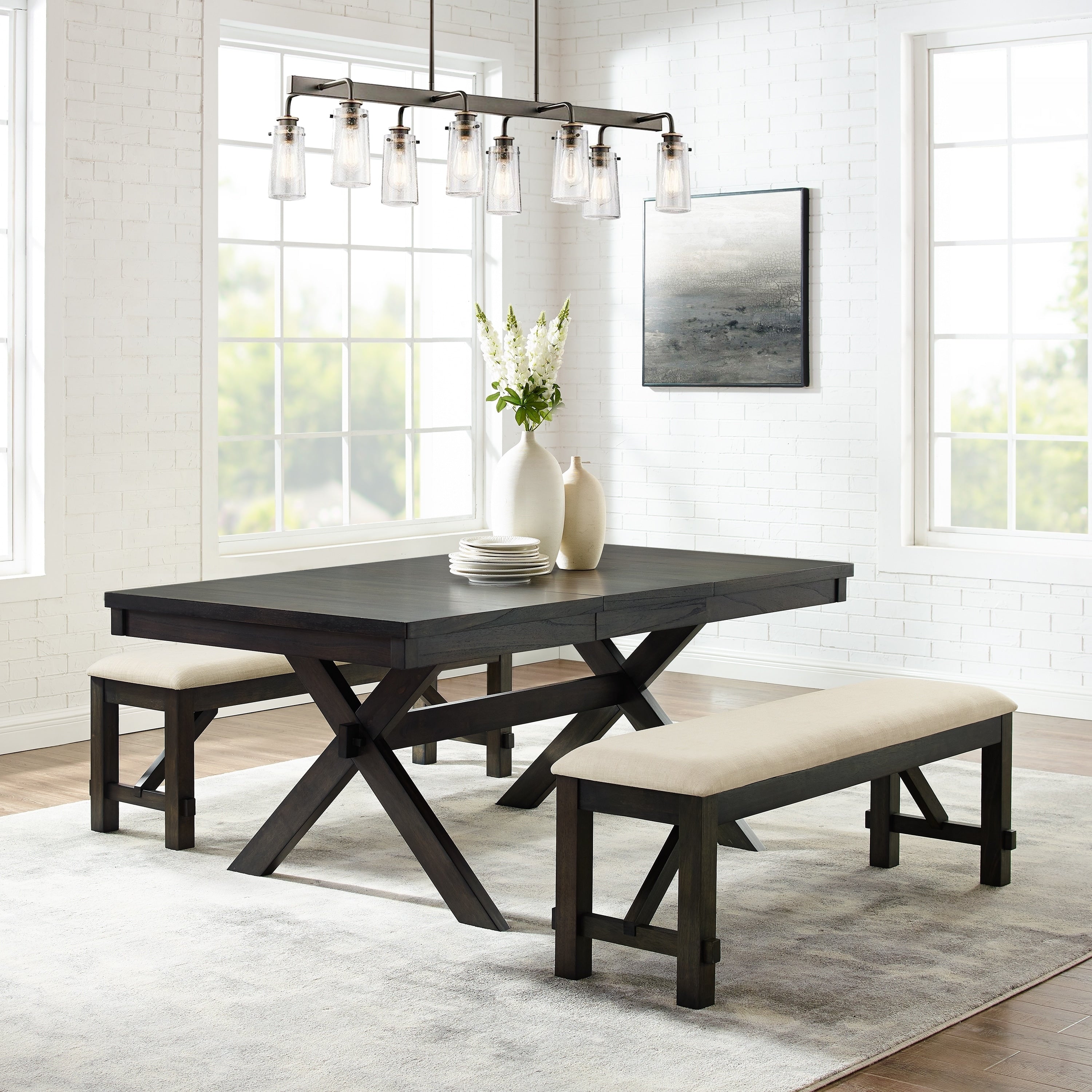 The Gray Barn Granary Slate 3 Piece Dining Set
