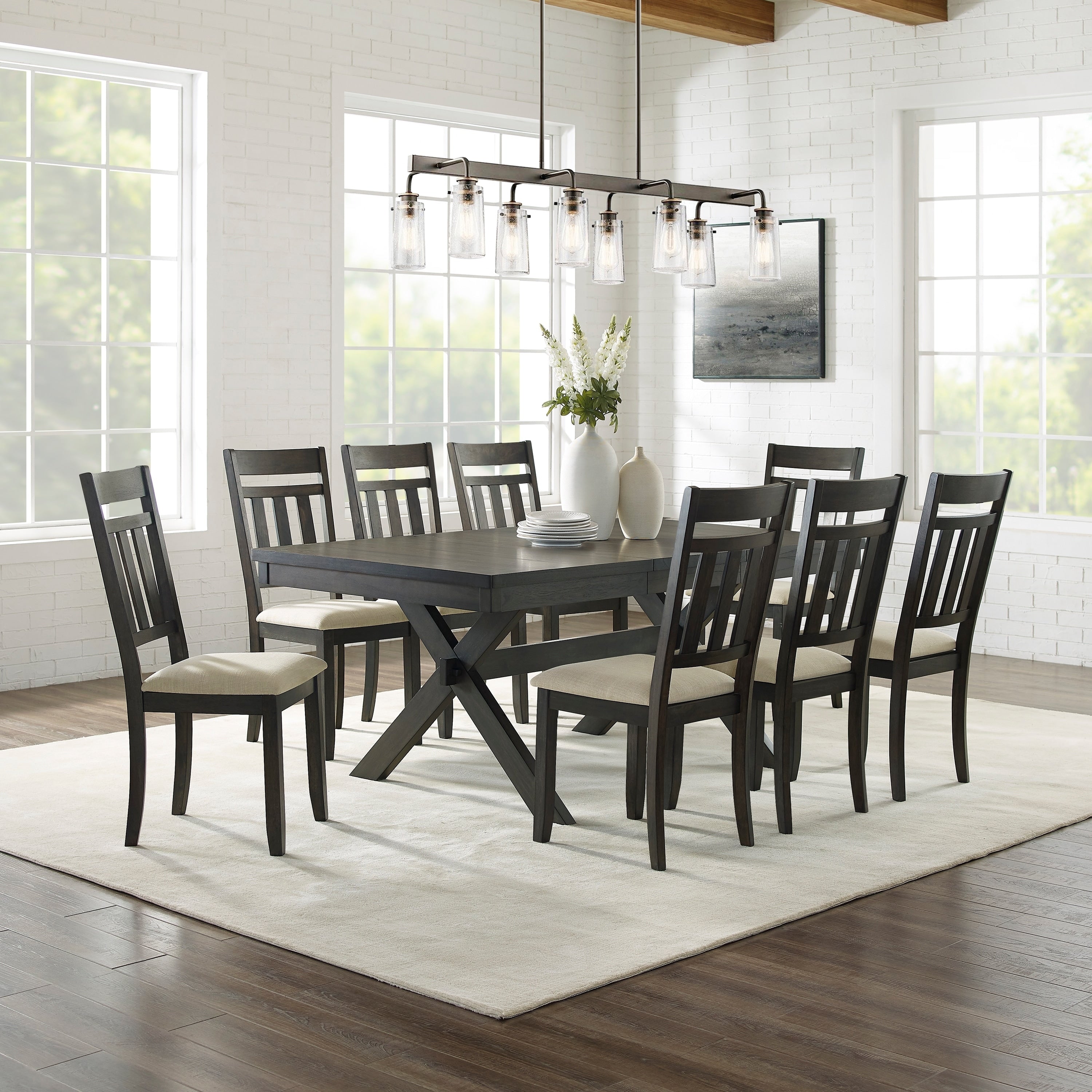 The Gray Barn Granary Slate 9 Piece Dining Set