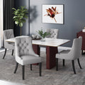 Hayden Contemporary Tufted Fabric Dining Chairs Set Of 4 By Christopher Knight Home