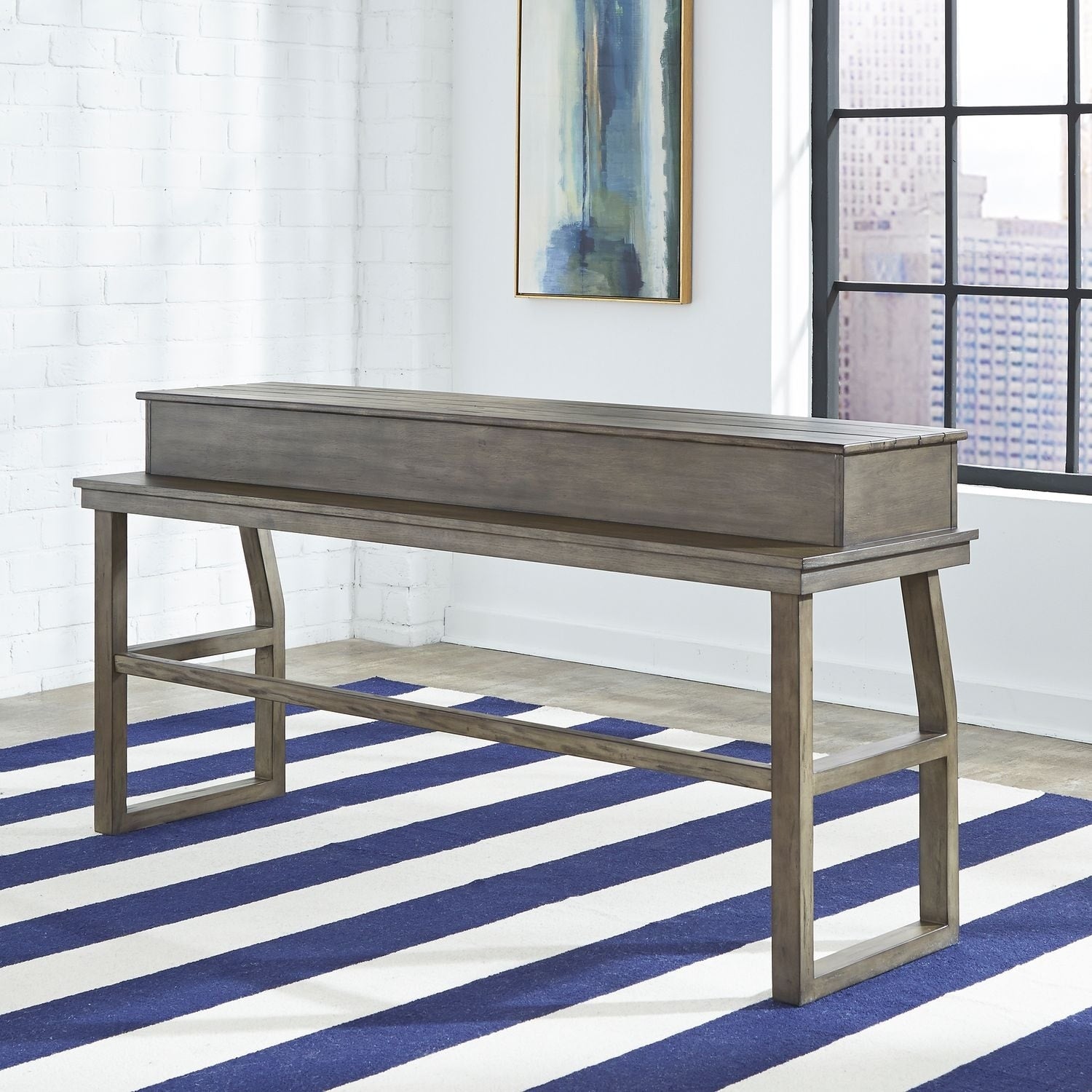 Hayden Way Grey Wash Console Bar Table