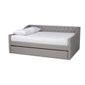 Haylie Modern And Contemporary Upholstered Daybed With Trundle