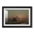 Haystack At Sunset 1880 Martin Johnson Heade Custom Framed Print
