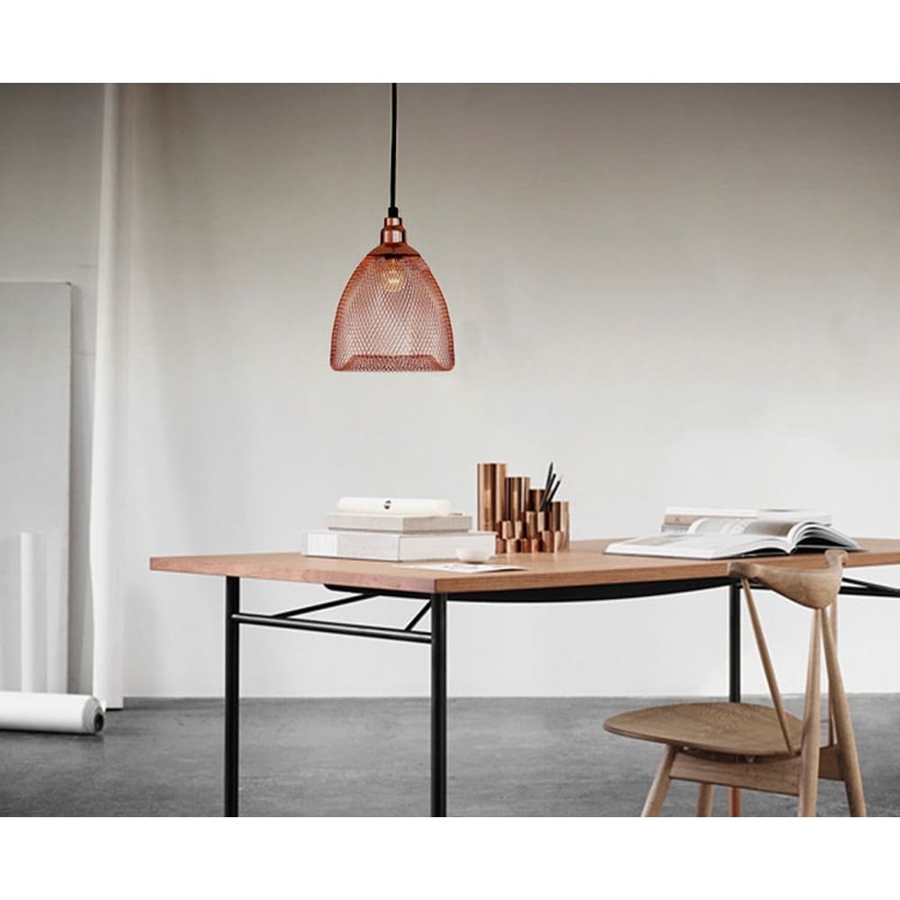 Hazel 1 Light Rusty Steel Edison Pendant With Bulb