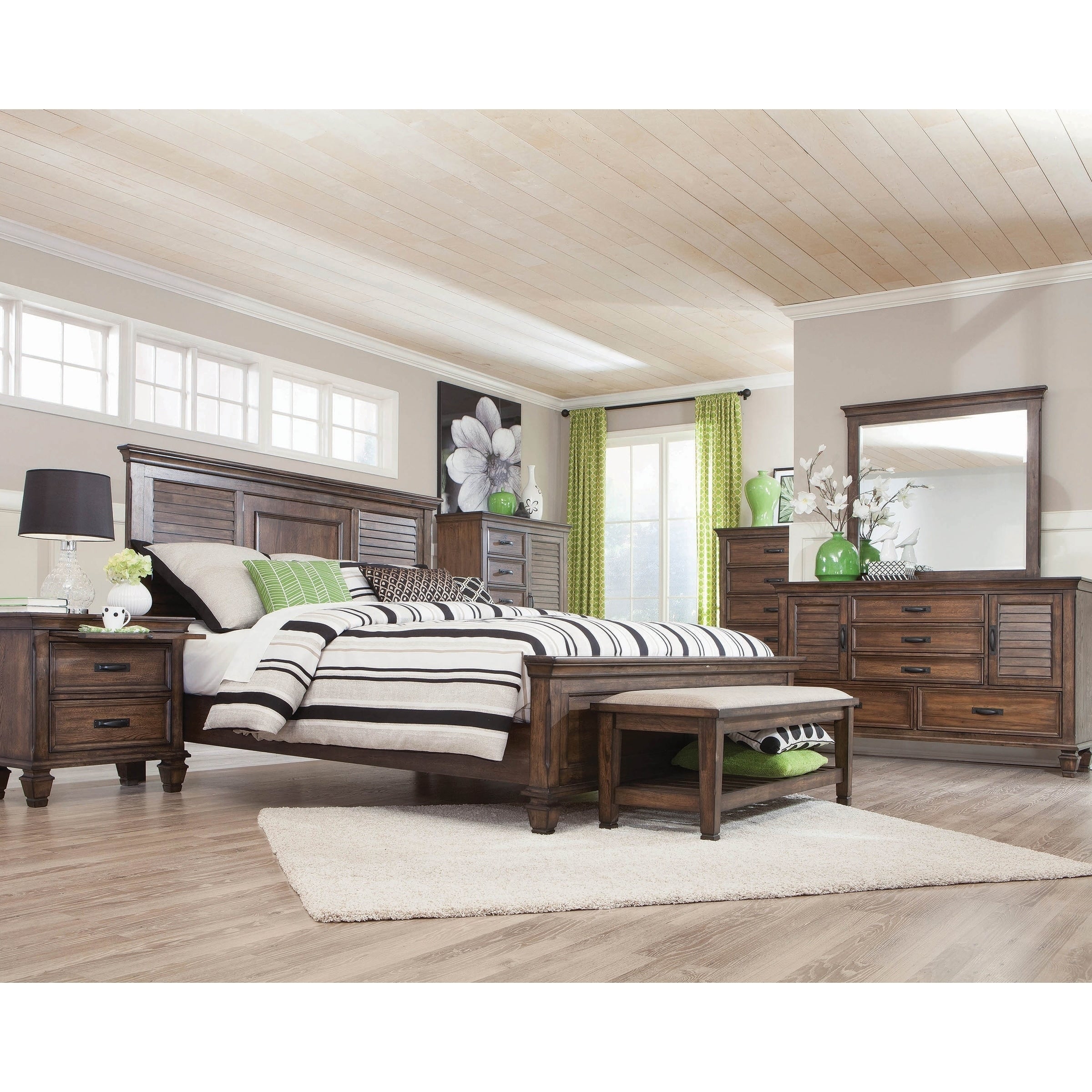 Hazelwood 6 Piece Panel Bedroom Set