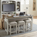 Heartland Antique White 4 Piece Bar Table Set