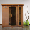 4 Person Cedar Infrared Sauna With 9 Carbon Heaters
