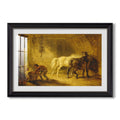 Heath Ewe And Lambs 1810 James Ward Custom Framed Print