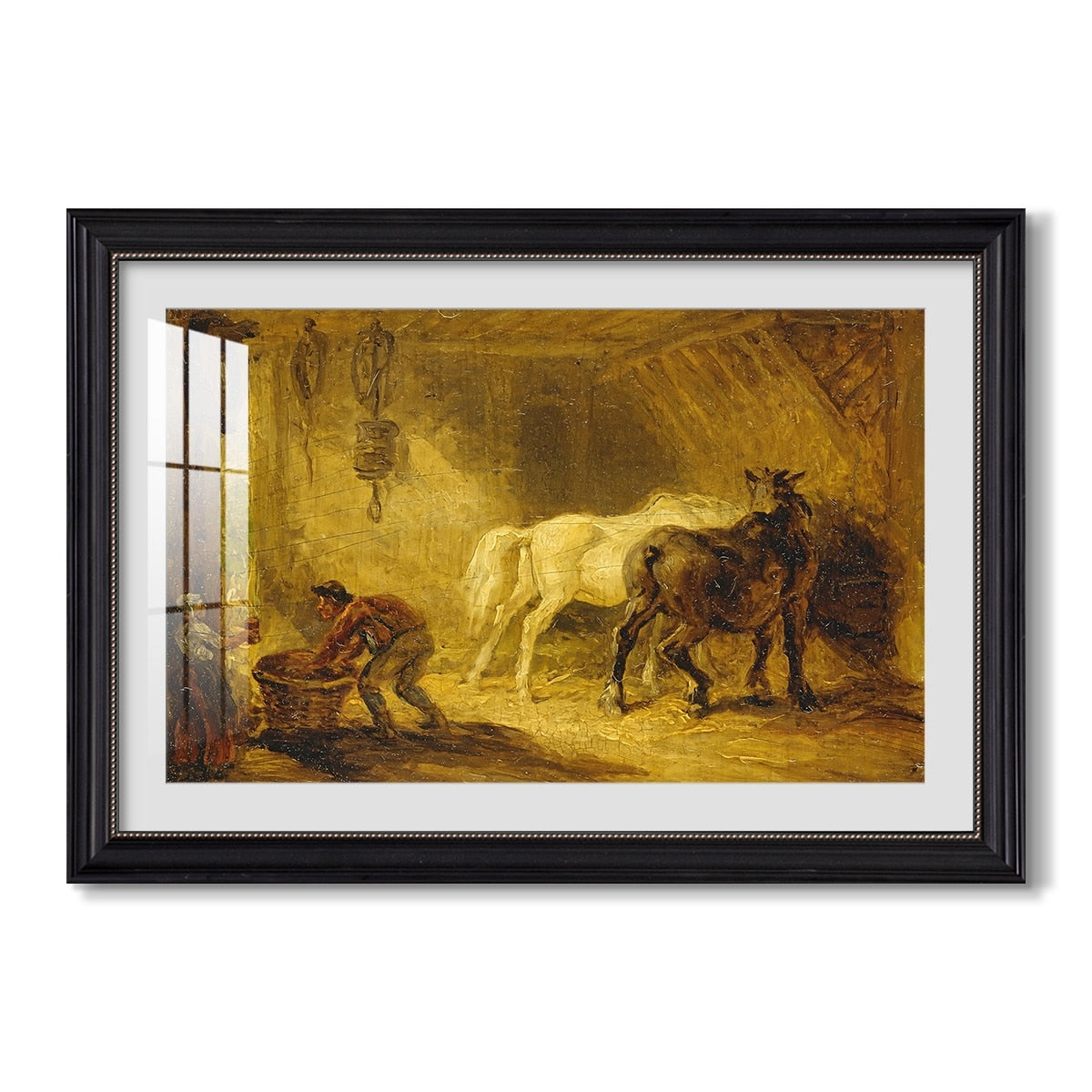 Heath Ewe And Lambs 1810 James Ward Custom Framed Print