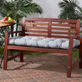 Heather Gray 18 Inch X 51 Inch Outdoor Bench Cushion