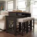 Heatherbrook Charcoal And Ash 4 Piece Console Set