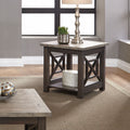 Heatherbrook Charcoal And Ash End Table