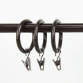 Instyledesign Heavy Duty 1.5 Inch Cocoa Curtain Rings Pack Of 10