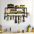 Heavy Duty 3 Tier Power Tool Storage Rack Wall Open Organizer Shelf