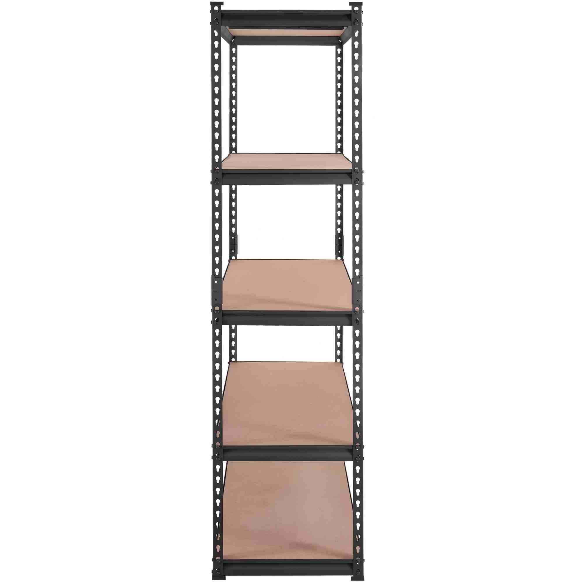 Heavy Duty Garage Shelves Metal Organizer Utility Rack Black