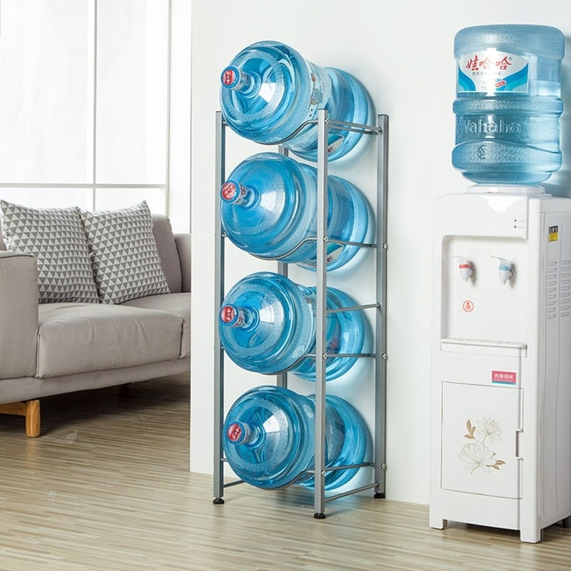 Heavy Duty Jug Holder Water Bottle Storage Rack 4 Tier 5 Tier