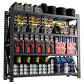 Heavy Duty Metal Adjustable Garage Shelves 75 H Industrial Shelving Unit 4000Lbs Capacity Steel Storage Rack