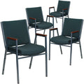 Lancaster Home Fabric Upholstered Heavy Duty Stacking Armchair
