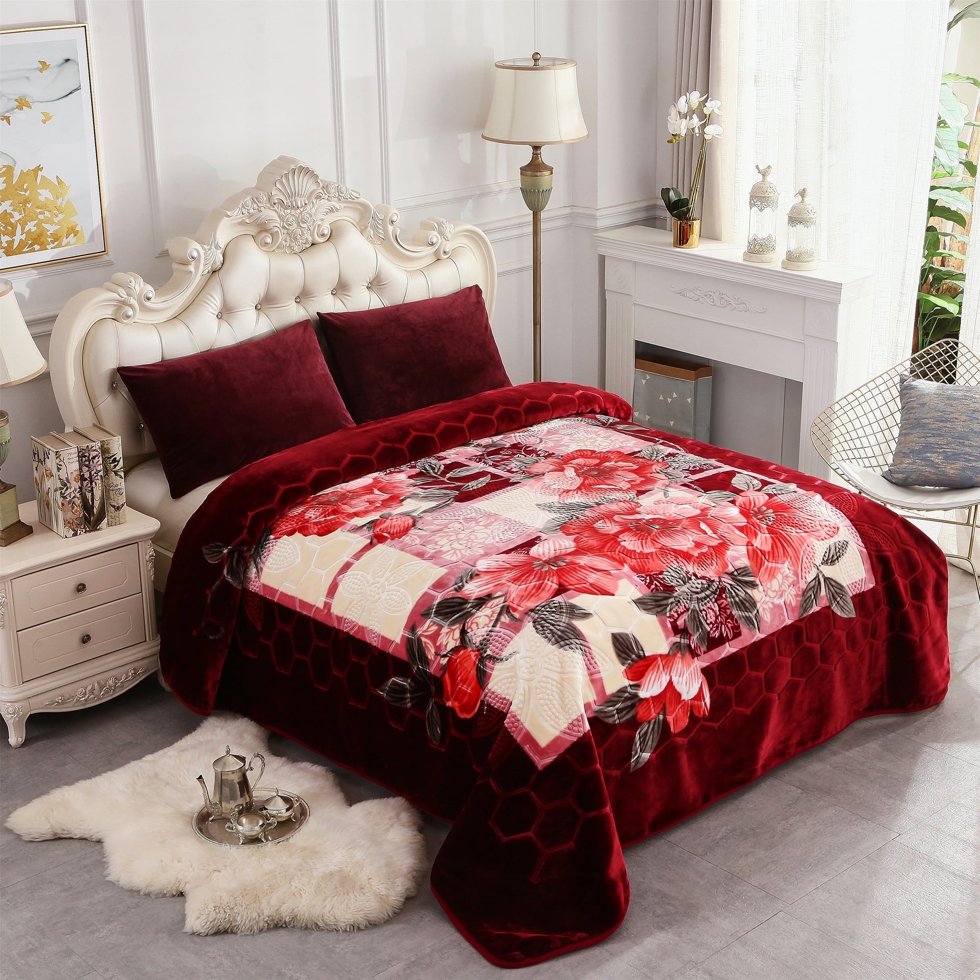 Heavy Korean Mink Blanket Fleece Blanket King Size 85 X 95