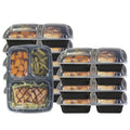 Heim Concept 3 Compartment Premium Meal Prep Food Containers With Lids Set Of 10