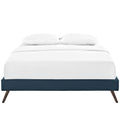 Modway Helen Azure Wood Bed With Round Splayed Legs