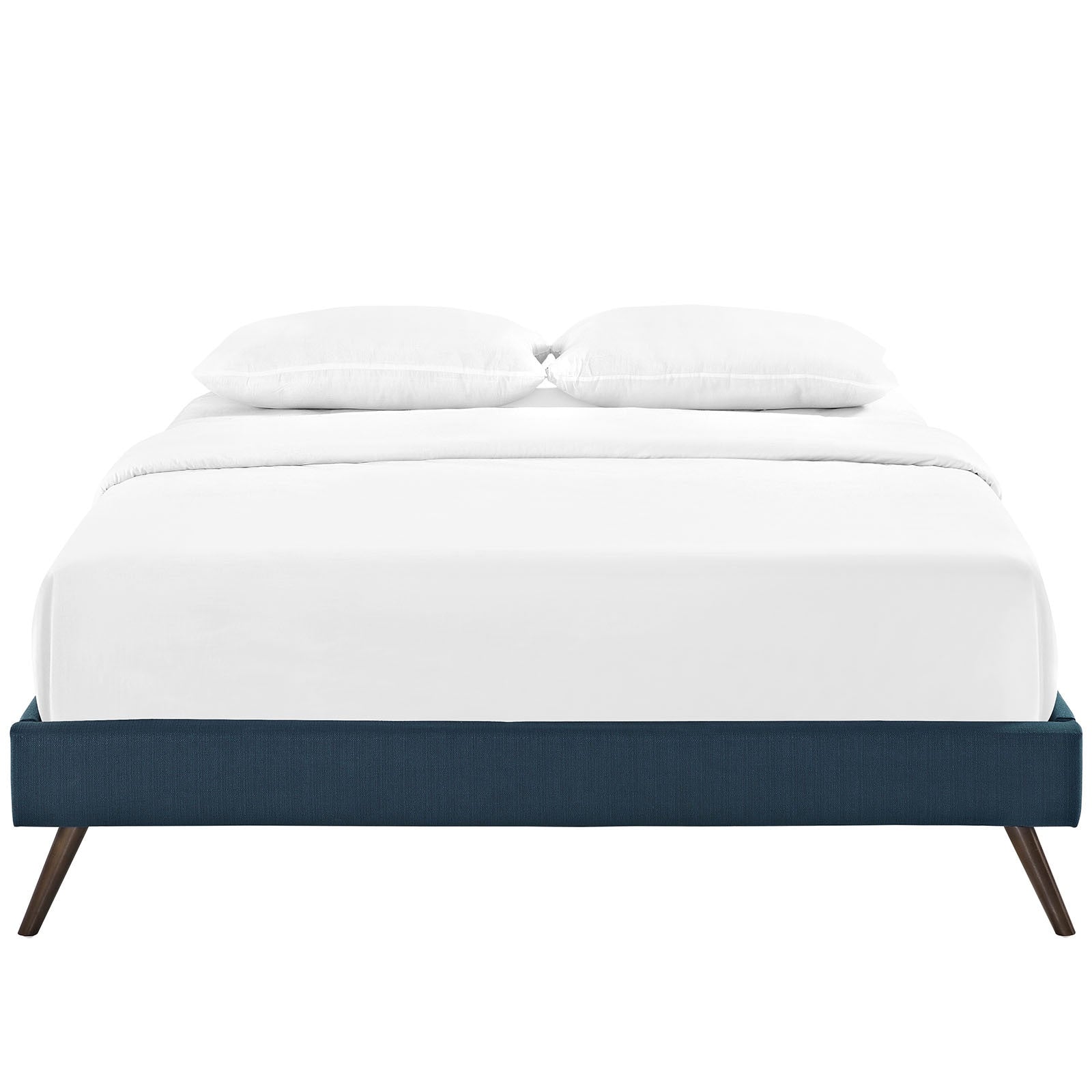 Modway Helen Azure Wood Bed With Round Splayed Legs
