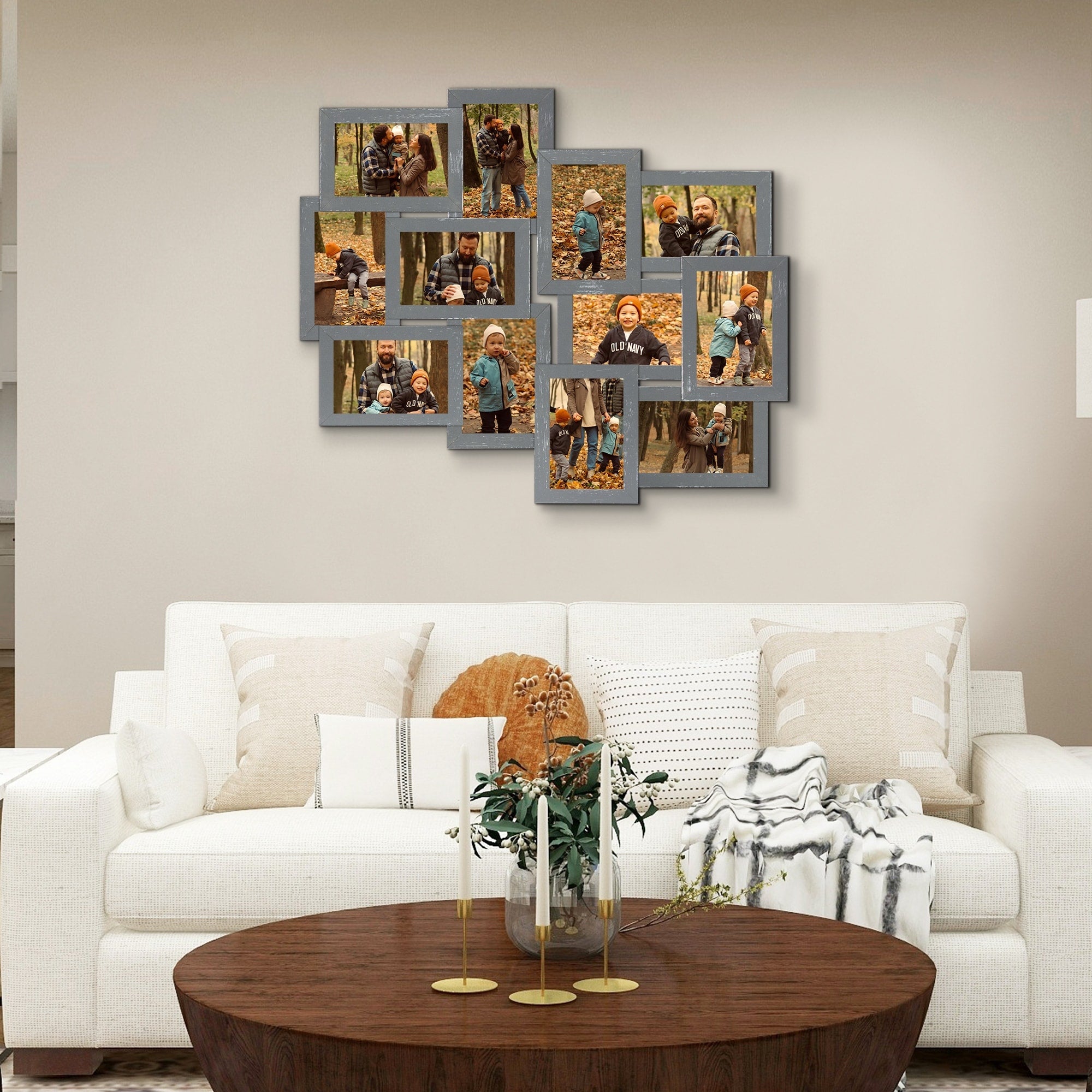 Hello Laura Designs Family Rules Dimensional Collage Picture Frame