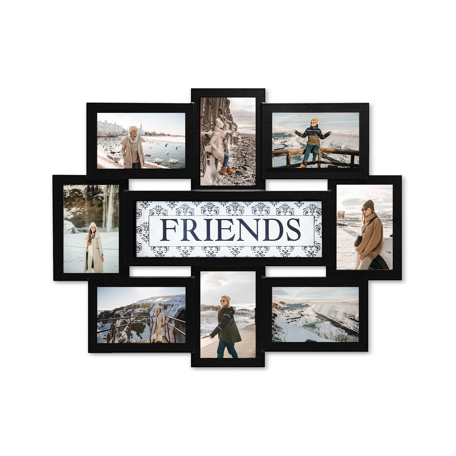 Hello Laura 8 Opening 17 X 22 Wall Hanging Photo Frame