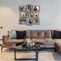 Hello Laura 9 Opening Decorative Wall Hanging Collage Puzzle Picture Photo Frame