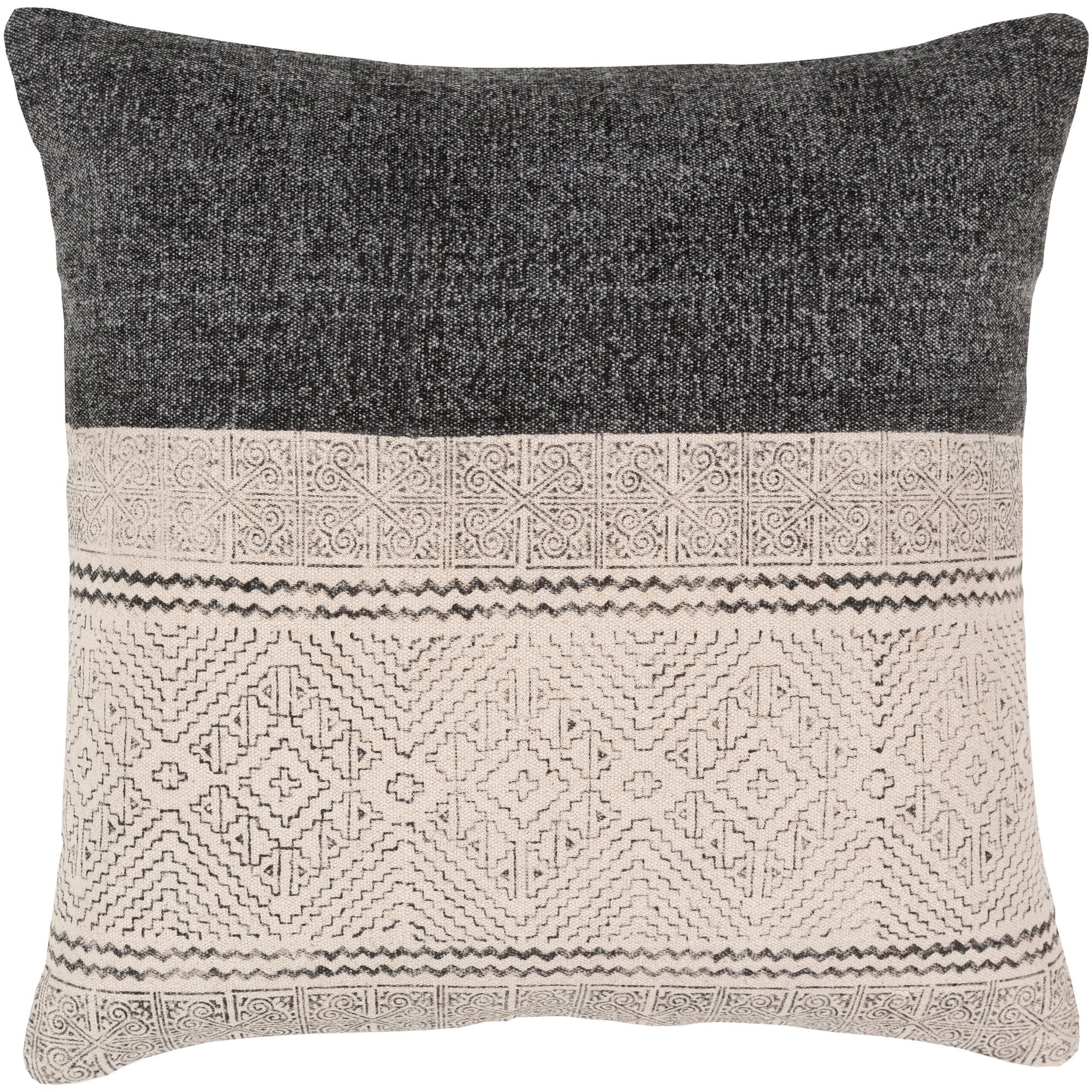 Hemant Bohemian 20 Inch Poly Or Feather Down Filled Throw Pillow