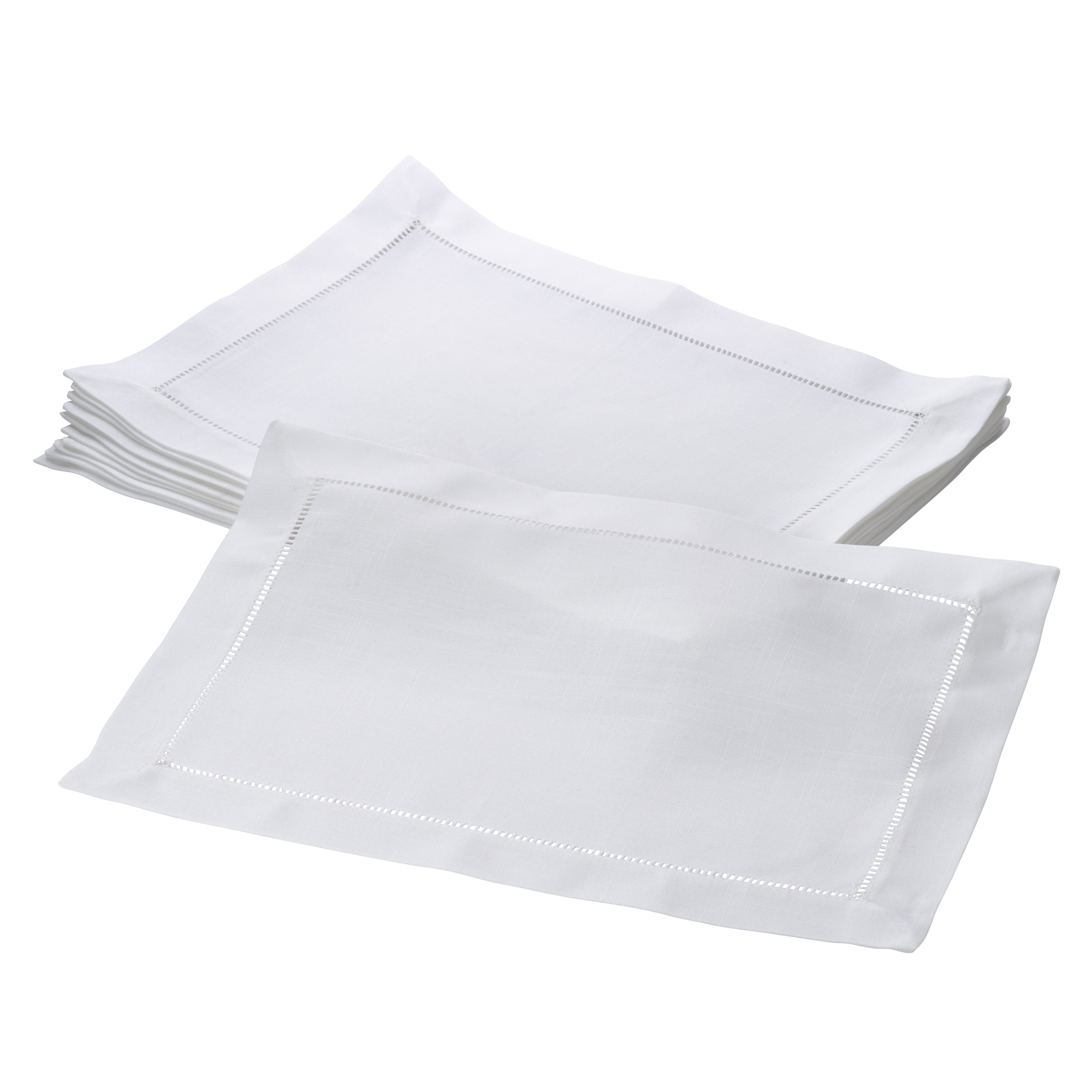 Rochester Collection Placemat With Hemstitched Border Set Of 12