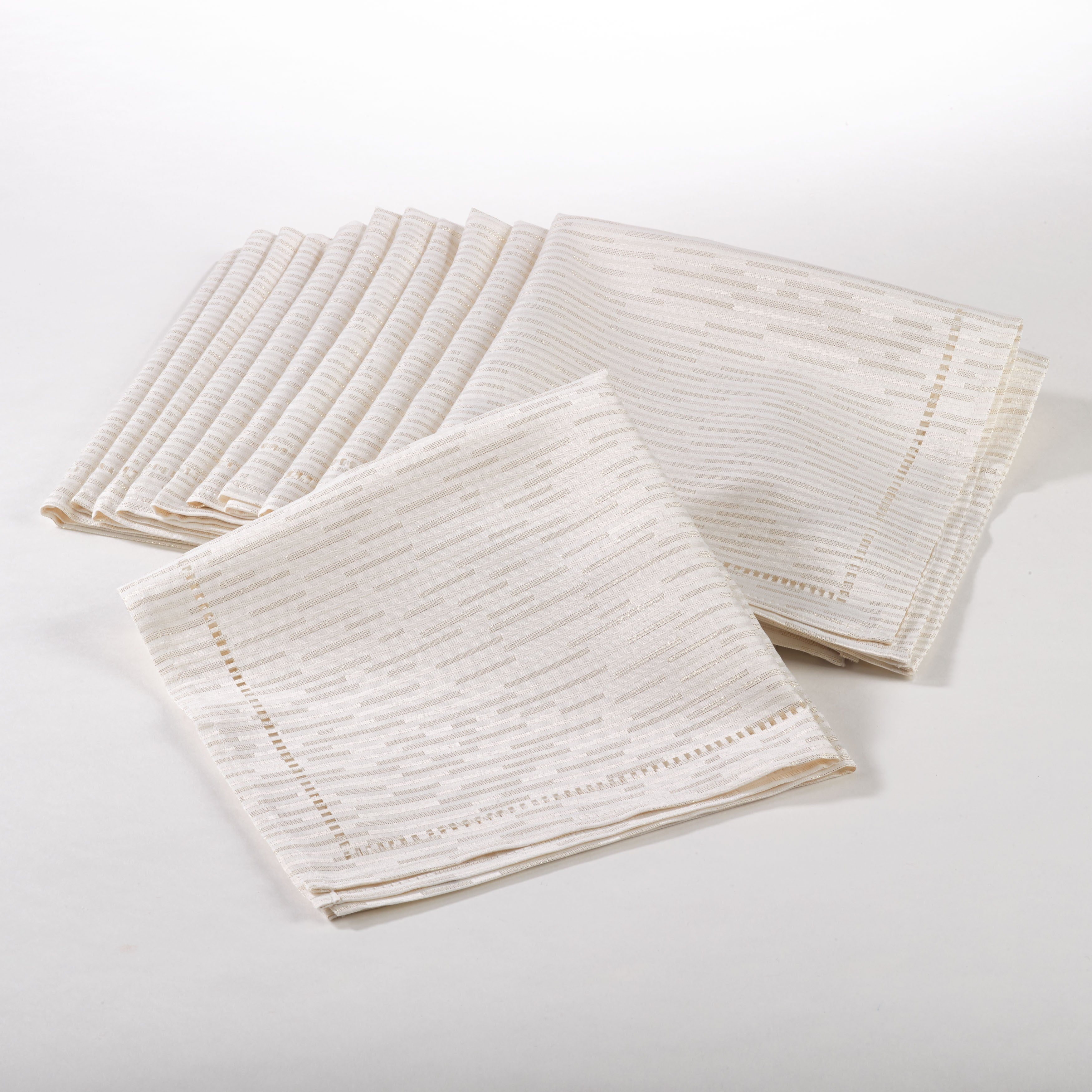 Hemstitched Design Napkin Set Of 12