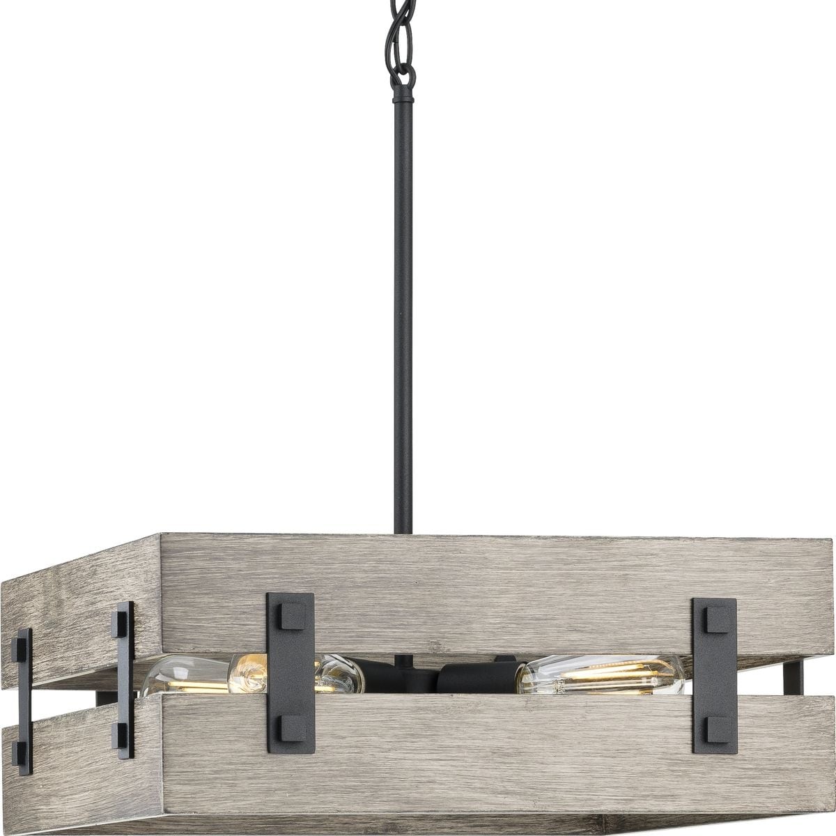 Hemsworth Collection Black Four Light Pendant 13 X 24.75 X 24.75